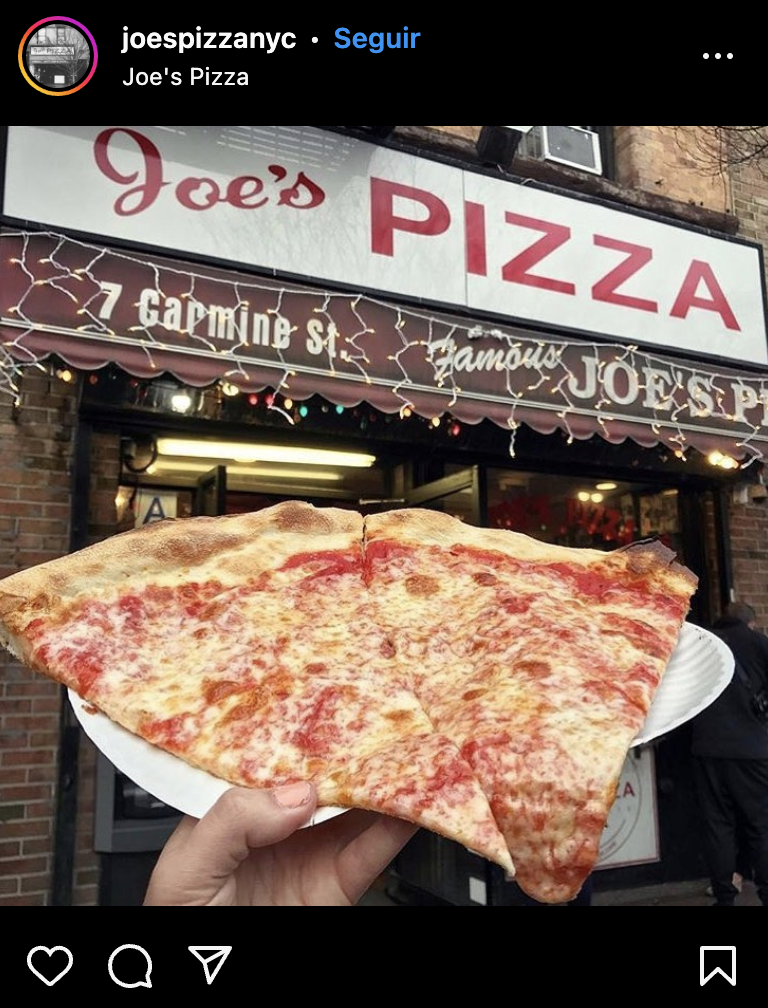 Joe's Pizza em Nova York