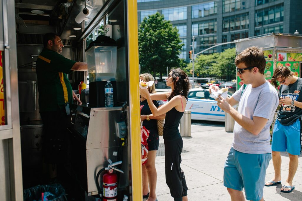 Comida de rua em Nova York